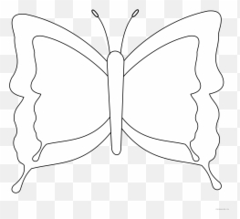 Black And White Butterfly Coloring Pages Butterfly 60 Black - Clip Art Emoji,Black And White Breakfast Emoji