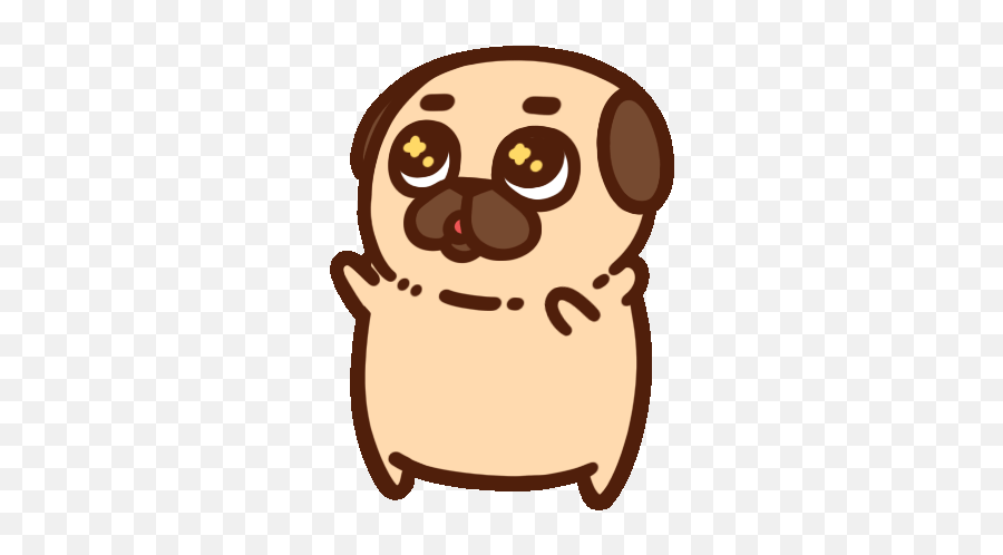 Puglie Pug Heart - Fictional Character Emoji,Puglie Pug Emojis