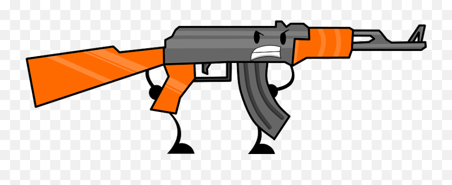 Weapon Clipart Metal Object - Battle For Dream Island Gun Object Show Tranquilizer Gun Emoji,Text Emoticons Guy Shooting Gun