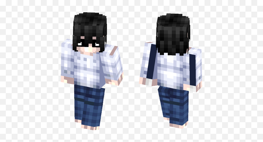 Ryuzaki L Minecraft Skin - Minecraft Skin Hd L Emoji,Male L&d Physicians Emotion