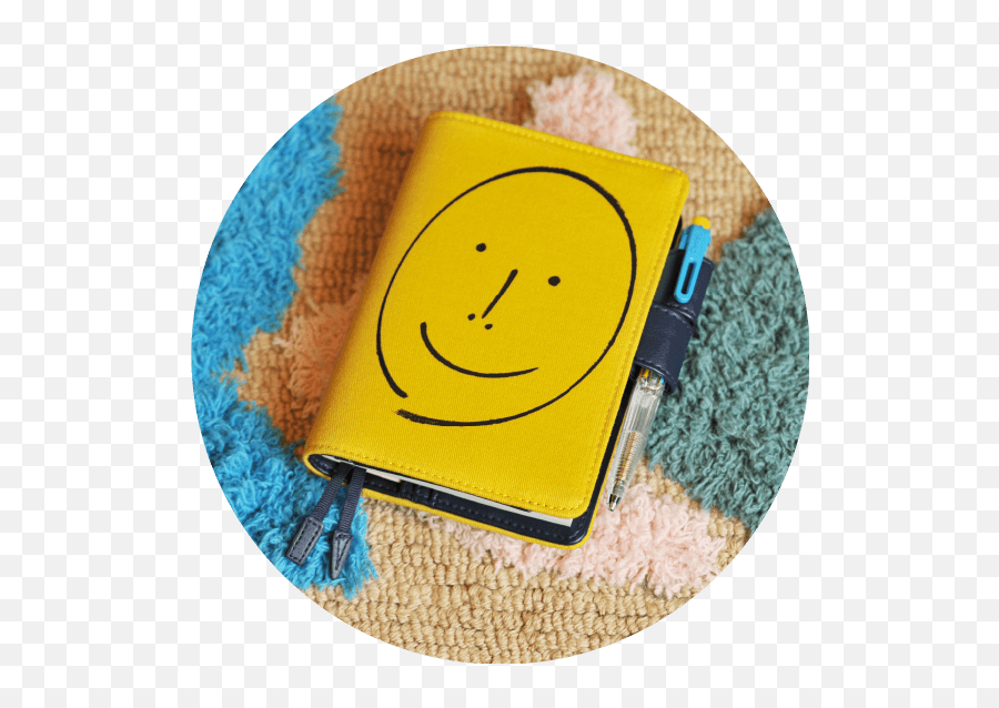 The History Of The Hobonichi Techo - About The Hobonichi Happy Emoji,Side Glance Emoticon