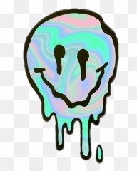 Emoji Cara Arcoiris Sticker Sticker By Emiliaco - Melting Smiley Face,Trippy Backgrounds Emojis