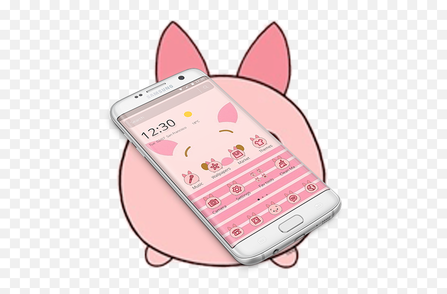 Pink Cute Piggy Theme Emoji,Rosa Pig Emojis