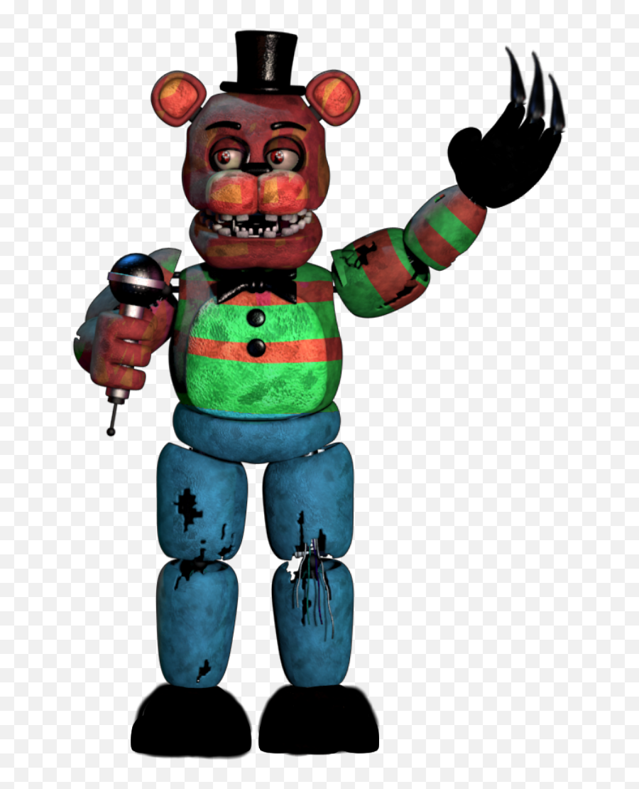 Freddy Fazbear Krueger Image - Withered Full Body Freddy Emoji,Freddy Krueger Emoji