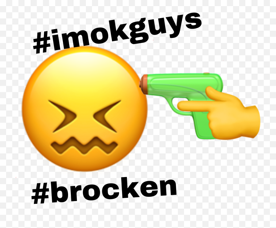 The Most Edited Brocken Picsart Emoji,Android Gun Emoticon