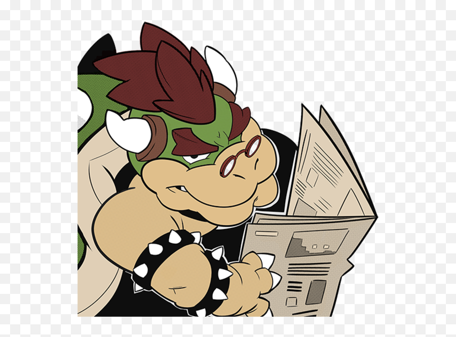 Bowser With A Newspaper Tommy Lee Jones With A Newspaper Emoji,Ayy Meme Emoticon