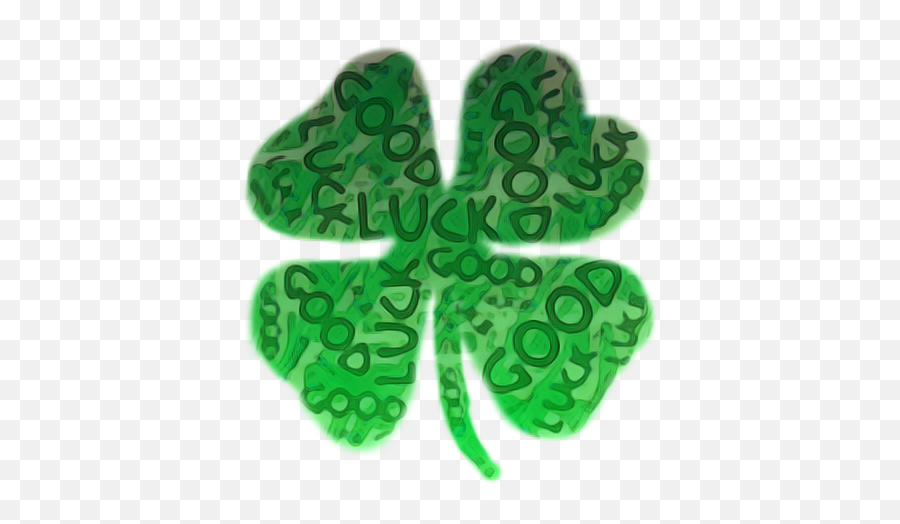 Scgoodluck Goodluck Good Luck Green Sticker By Cara01x Emoji,Guess The Emoji Four Leaf Clover