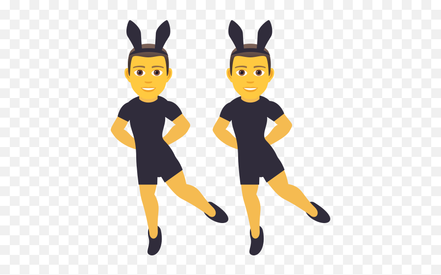 Emoji Men With Rabbit Ears - For Running,Bunny Emoji