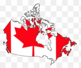 Canada Map With Canadian Flag Art Print By Havocgirl - X Emoji,Map Travel Emoji