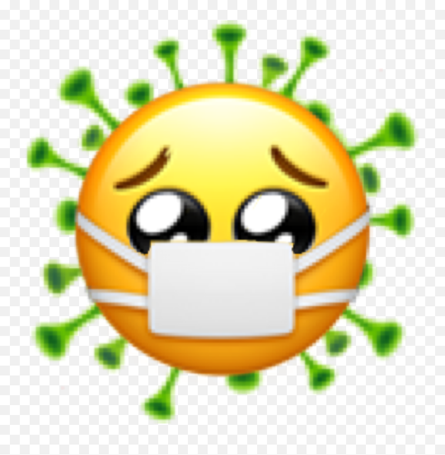 Coronavirus Virus Emoji Remix Sticker By Theotaku - Happy,Emoji Remix