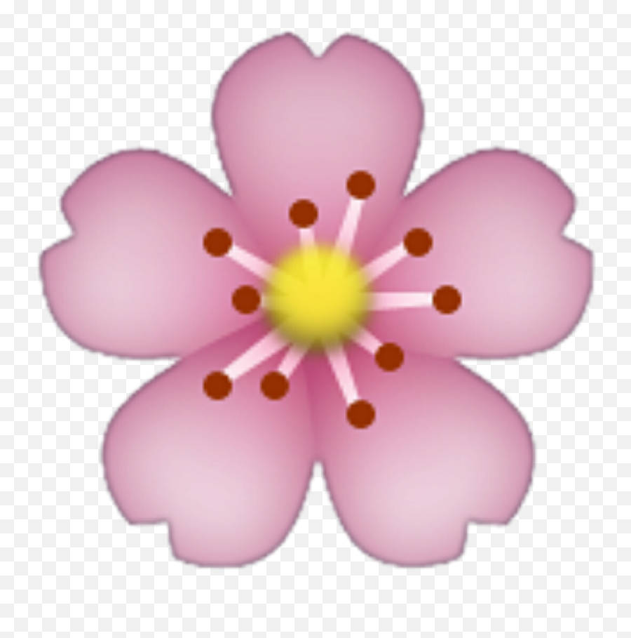 Download Hd Flower Emoji Transparent Background Transparent - Transparent Background Flower Emojis,Emoji Stiker