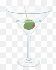 Martini Olive Cocktail Sticker - Free Martini Clip Art Emoji,Martini Emoji
