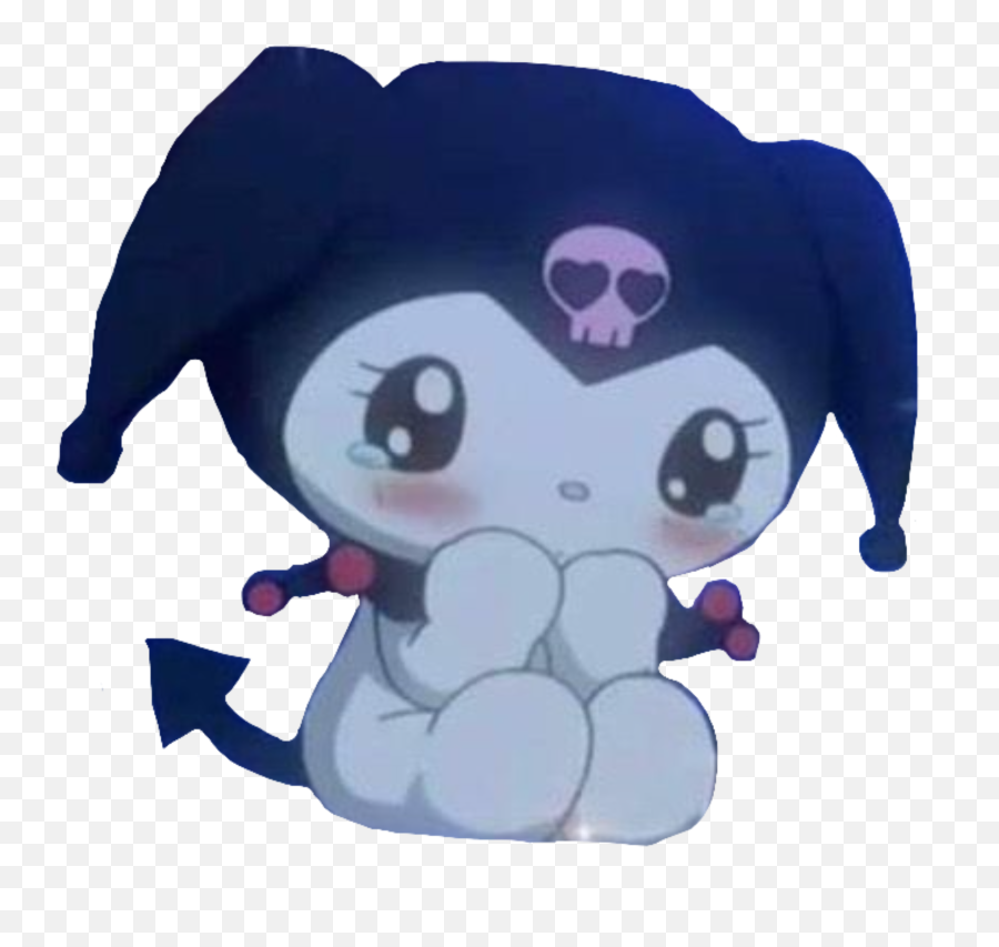 Kuromi Goth Dark Gothic Hellokitty - Goth Hello Kitty Aesthetic Emoji,Hello Kitty Emoji Joggers