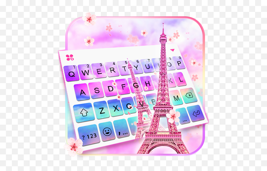 Sky Sakura Paris Love Keyboard Theme U2013 Google Playu0027 - Trocadéro Gardens Emoji,Sneaker Emoji Copy And Paste