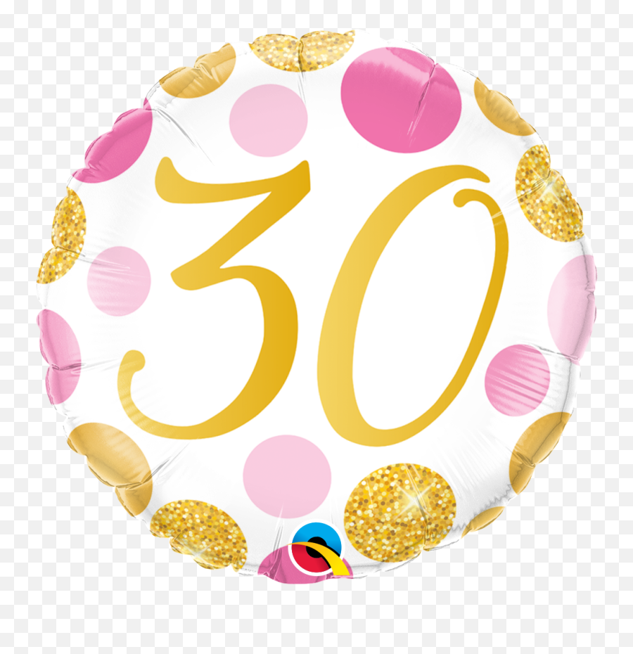 Pink Gold Dots - Balloon Emoji,Adult Birthday Emoji