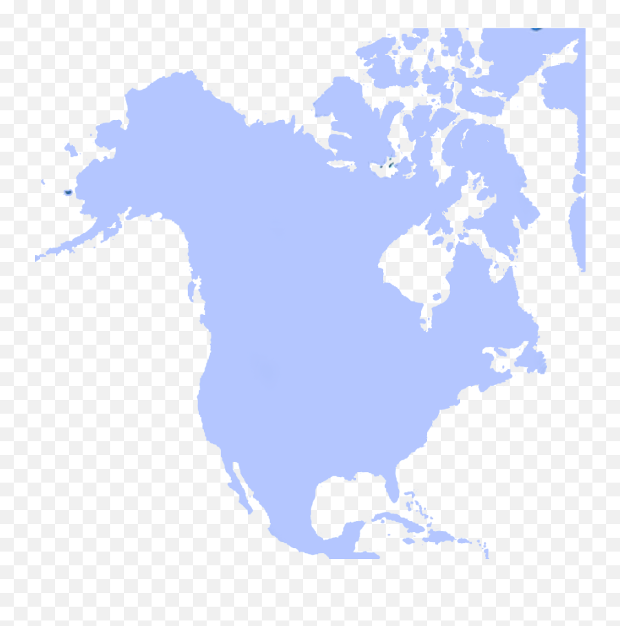 North America Map Blue Emoji,Moan Emoji