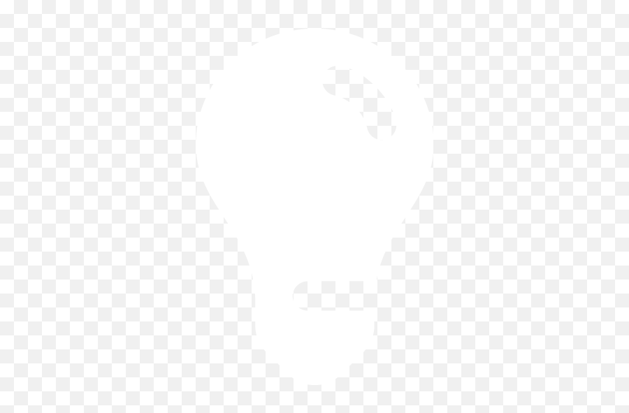 White Light Bulb 5 Icon - Bulb Icon Png White Emoji,Lightbulb Emoticon Facebook