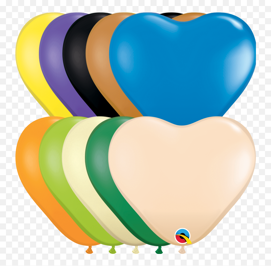 Heart Opaque Heart Assorted Latex - Balloon Emoji,Heart Shaped Mickey Emoji