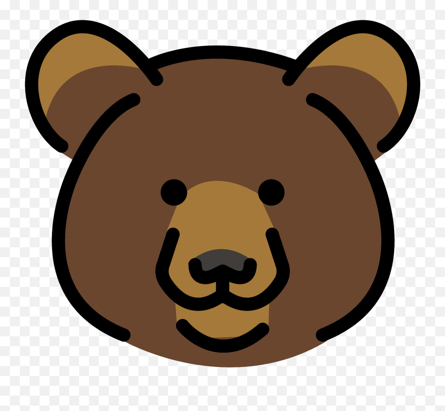 Bear Emoji Clipart - Happy,Bear Emoji