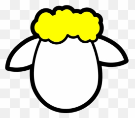 Red Clipart Gumdrop - Sheep Head Cartoon Cute Emoji,Wierded Out Emoticon