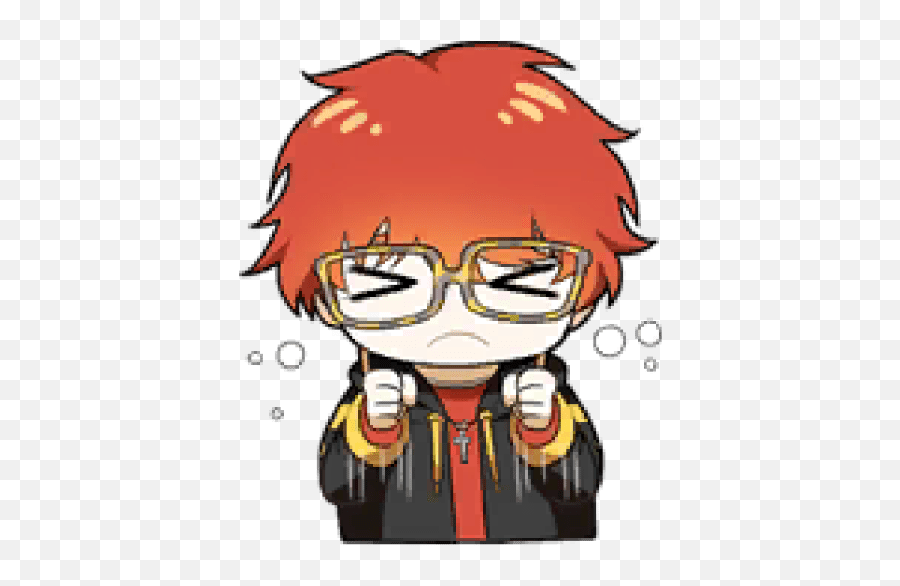 Seven Mystic Messenger - Seven Mystic Messenger Stickers Emoji,Mystic Messager Emojis