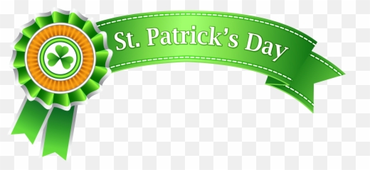 St Patricks Saint Transparent Banner - Transparent Background St Patricks Day Clipart Emoji,Saint Patrick Emoticons Samsung