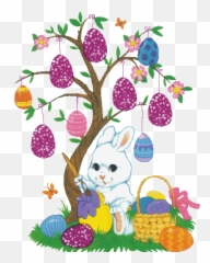 Easter Graphics Rabbits 599510 Easter Graphic Gif - Conejitos De Pascua Animado Emoji,Rabbit Emoticons Gif