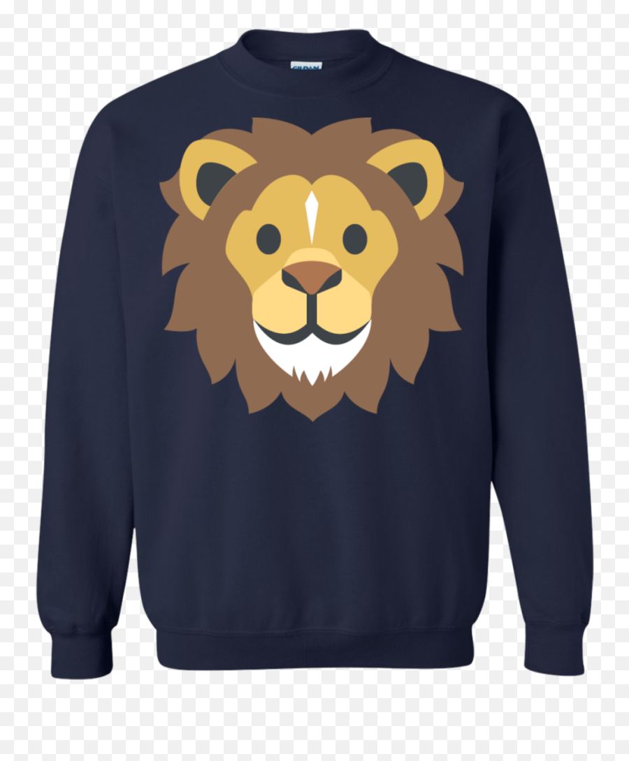 Lion Face Emoji Sweatshirt - Firefighter Shirts Funny,Leo Sign On Emoji