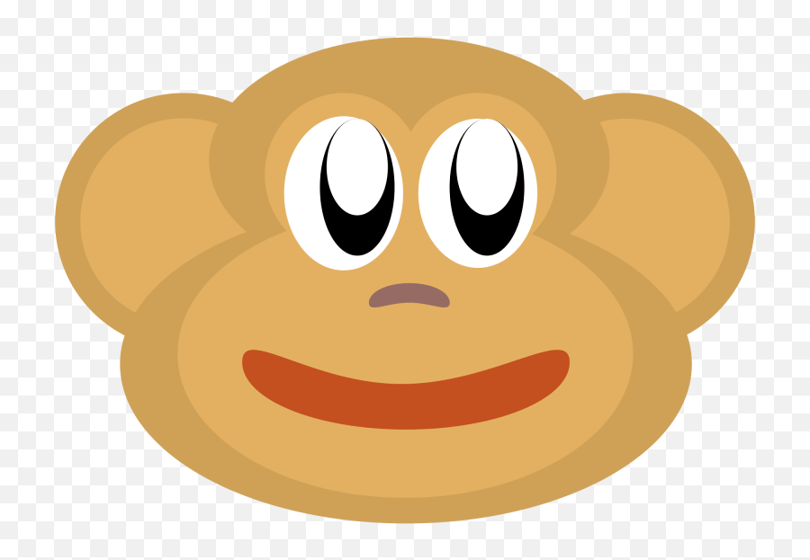 Monkey U2013 Free Svg Clipart - Happy Emoji,Monkey Emoticon Png