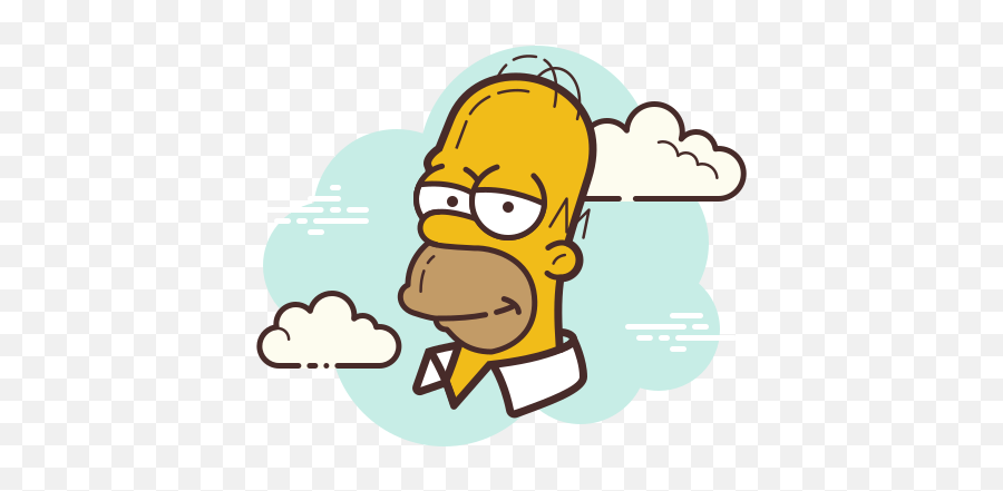 Face Homer Simpson Transparent Png - Simpson Icon Emoji,Homer Simpson Emoji