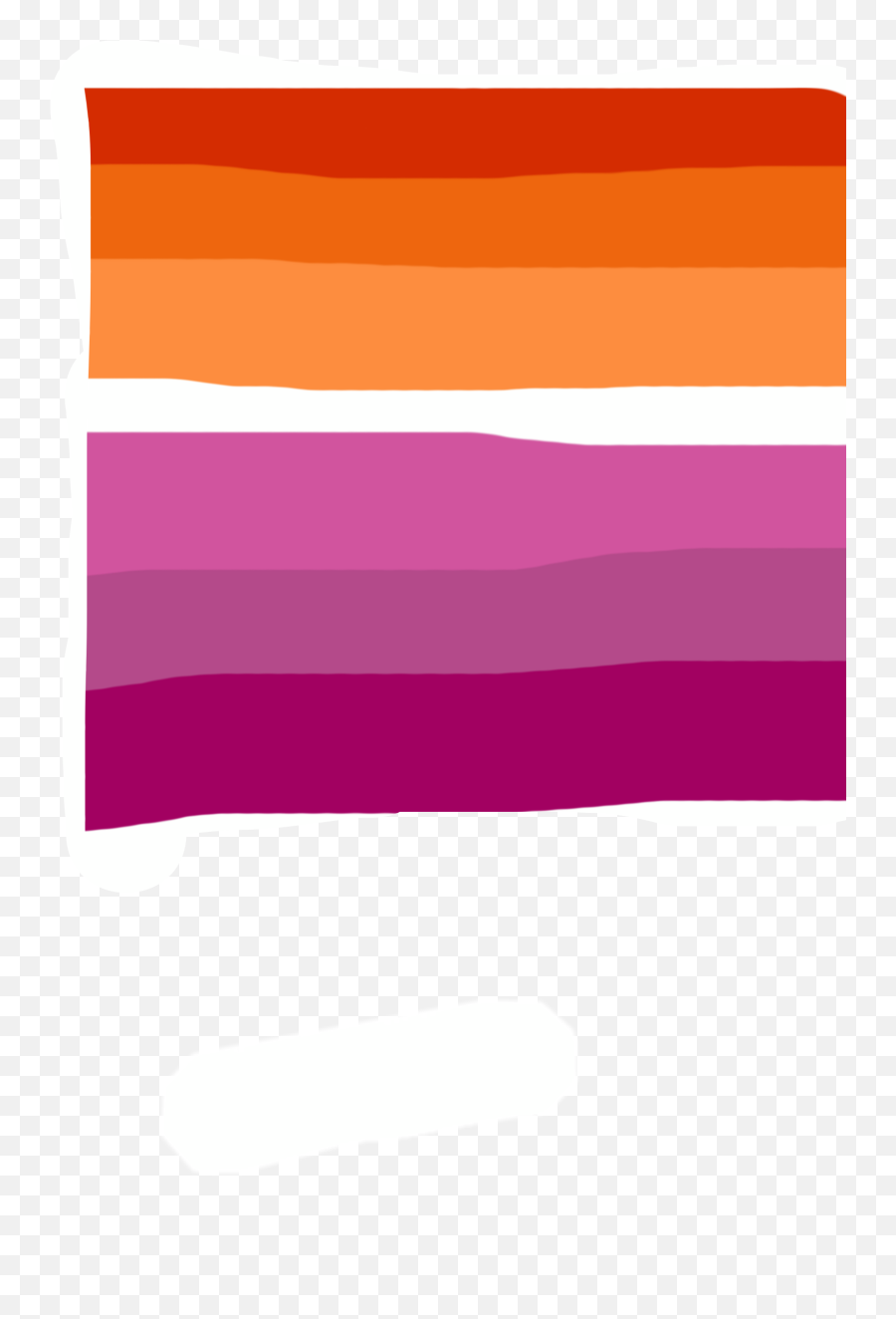 My Lesbian Flag For My Sticker - Color Gradient Emoji,Lesbian Flag Emoji