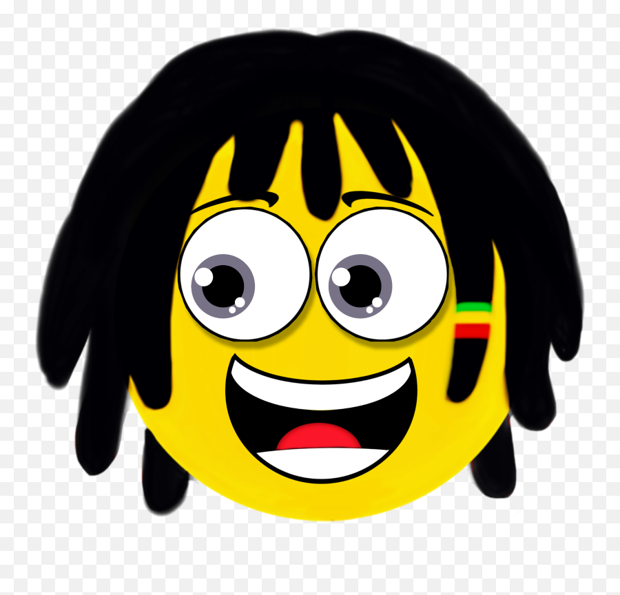 Rastaemoji Emojirasta Rasta Sticker - Happy,Emoji With Dreads