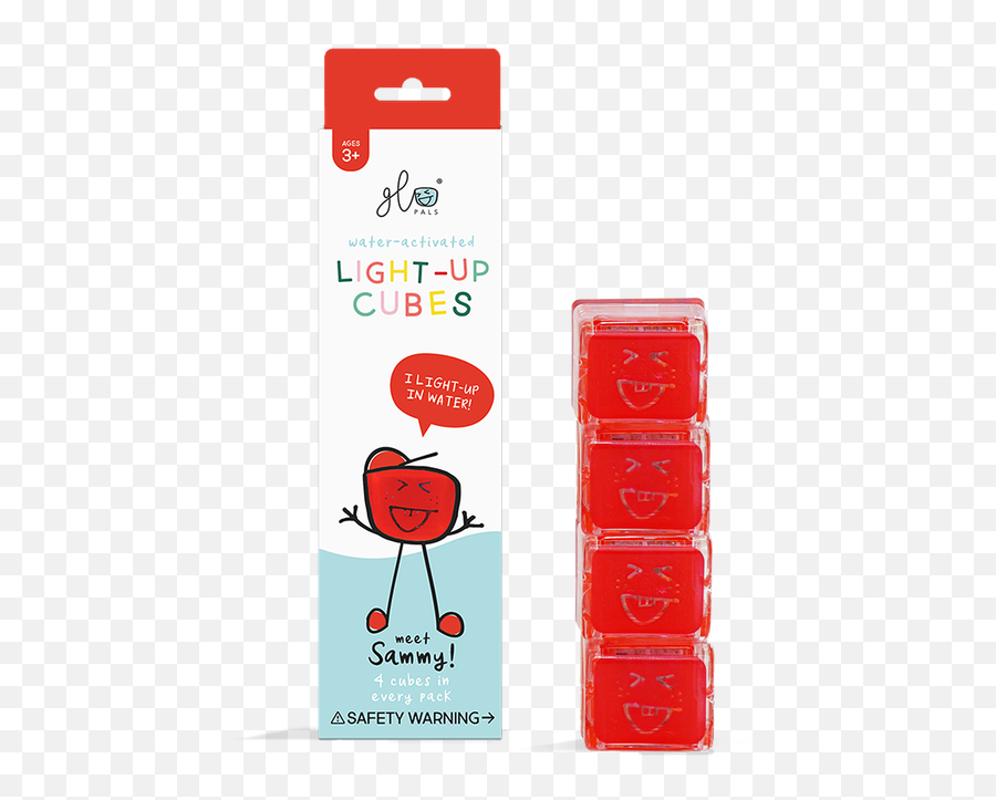 Glo Pals Liquid Activated Light Up Cubes Emoji,Water Showing Emotions