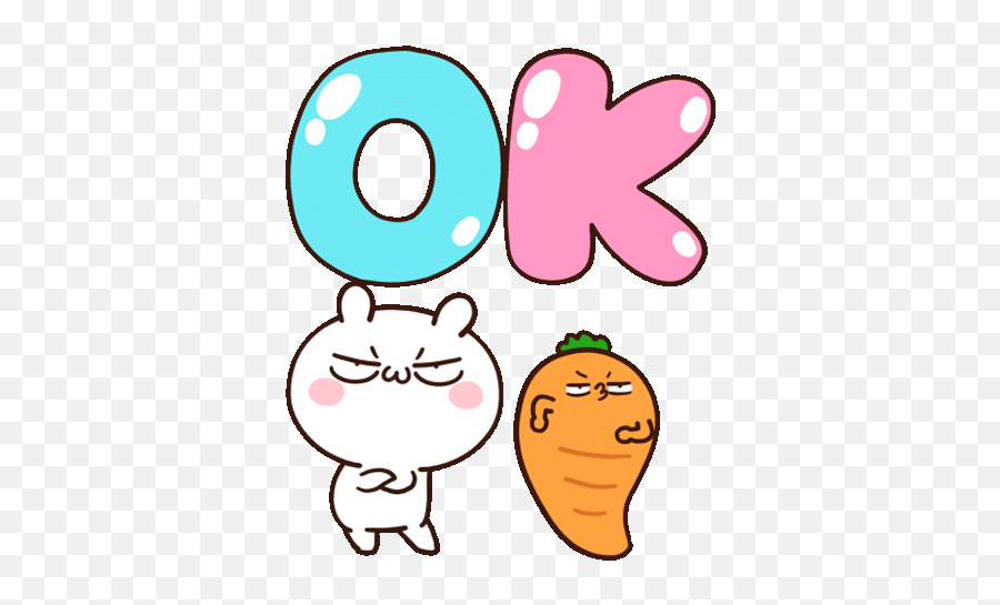 Line - Moose The Rabbit And Babe Carrot Popup2 Emoji,Bunny Gif Emoticons
