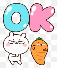 Line - Moose The Rabbit And Babe Carrot Popup2 Emoji,Bunny Gif Emoticons