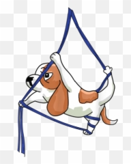 Aerial Yoga Gymnastic Artist Dance Aerialist Dog Puppy Funny Emoji,Silly Emotions Clipart