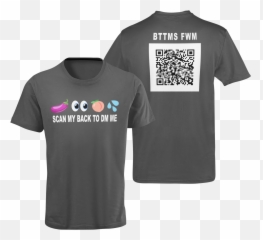 Eggplant Top Emoji For Peach Bottom Scannable Dm Me T - Shirt,Eggplant Emoji