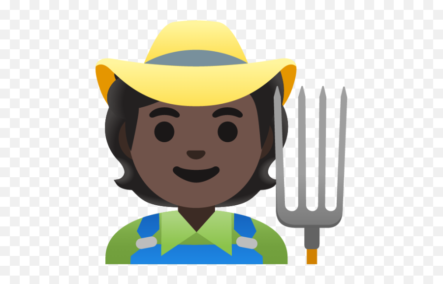Farmer Dark Skin Tone Emoji - Download For Free U2013 Iconduck,Skin Tone Emoji