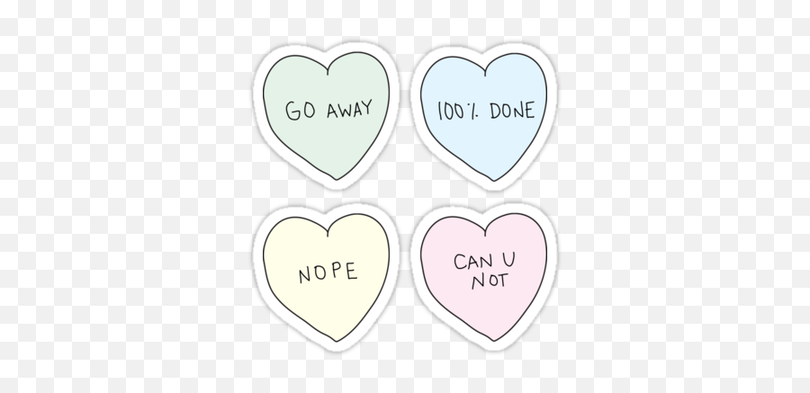 Stickers Tumblr Stickers - Printable Cute Heart Stickers Emoji,Forever Alone Emoji