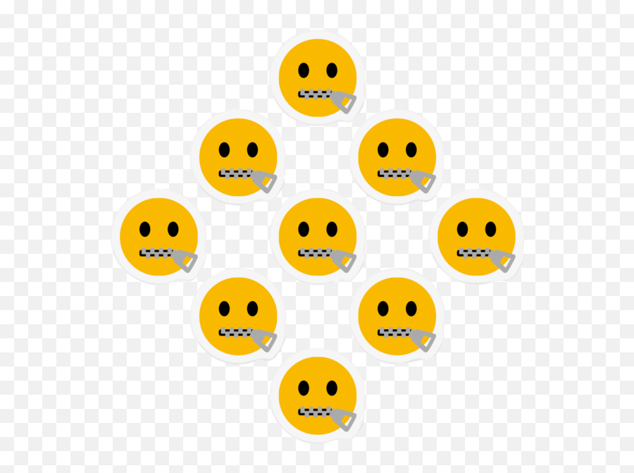 Tiimoji - Happy Emoji,Zipper Emoticon