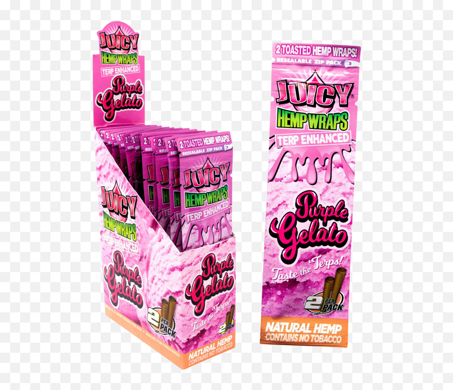 Juicy Terp Enhanced Flavored Hemp Wraps - 25 Pack Household Supply Emoji,Juice Box Emoji