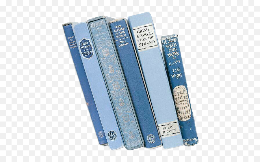 Book Books Aesthetic Blue Sticker By Sofia Conway - Blue Book Art Aesthetic Emoji,Blue Book Emoji