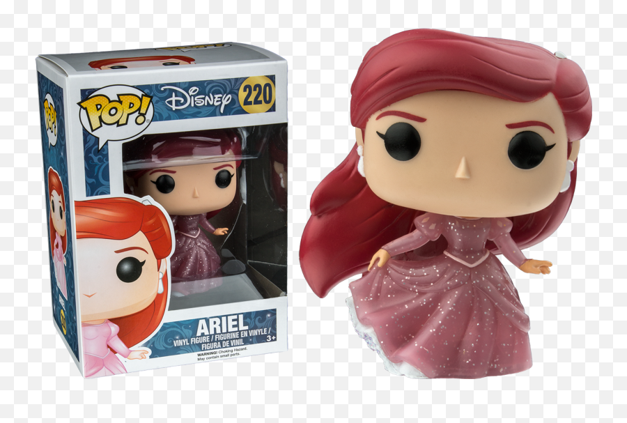 Glitter Ariel Funko Pop - Funko Pop Ariel Emoji,Translucent Baymax Funko Pop Emoticon