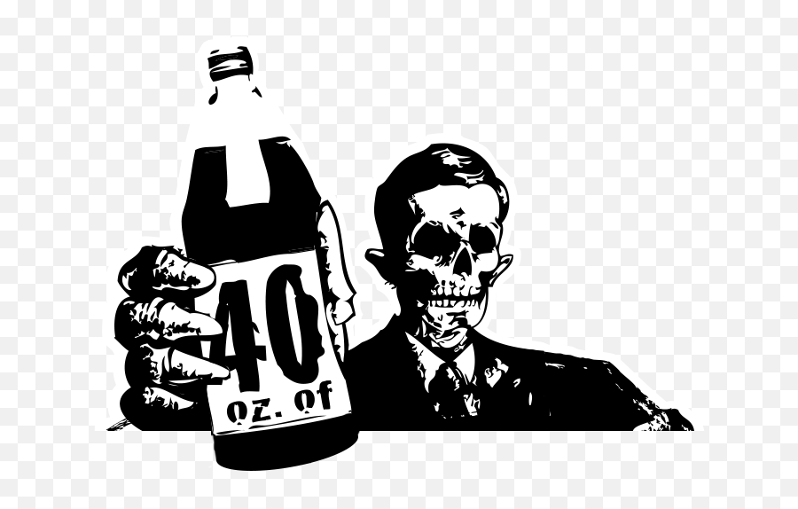 40oz Png - Beer Clipart 40oz 40 Oz Beer Stencil 2899973 40 Oz Beer Drawing Emoji,Emoticons 