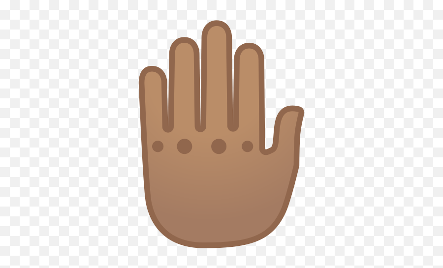 Hand Emoji With Medium Skin Tone Meaning - Skin Colour Icon,Back Emoji
