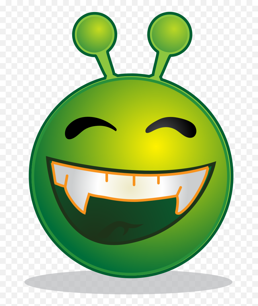 Filesmiley Green Aliensvg - Wikipedia Burst Into Tears Cartoon Emoji,Gun Emoji Removed