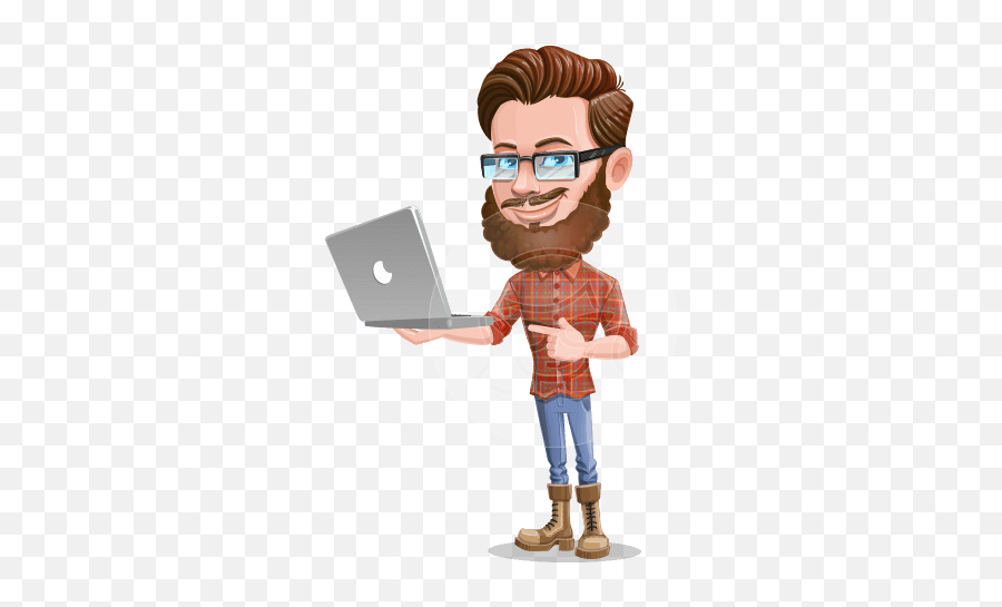 Cartoon Man Dressed As Lumberjack Vector Character - 112 Handsome Man Cartoon Png Emoji,Lumberjack Emojis