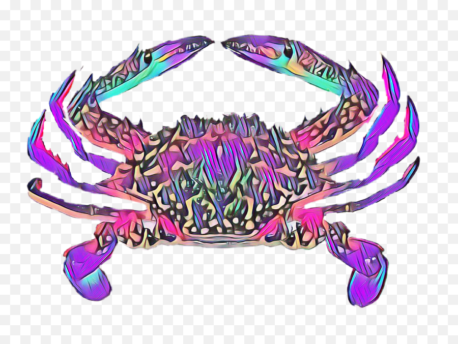 Crab Sticker By Goody Gift - Blue Swimming Crab Whole Emoji,Emoji Goody