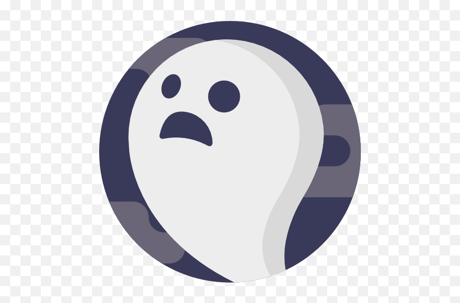 Smiley Halloween Ghost Facial - Dot Emoji,Smile Emoticon With Nose