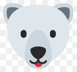 Polar Bear Emoji - Emoji Urso Polar,Bear Emoji